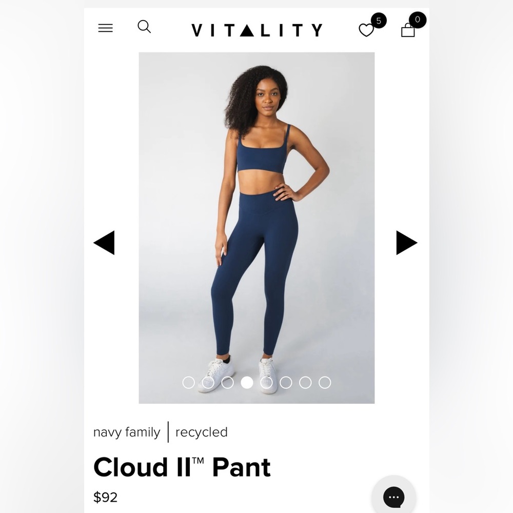 Balance Athletica / Vitality Cloud Leggings Navy